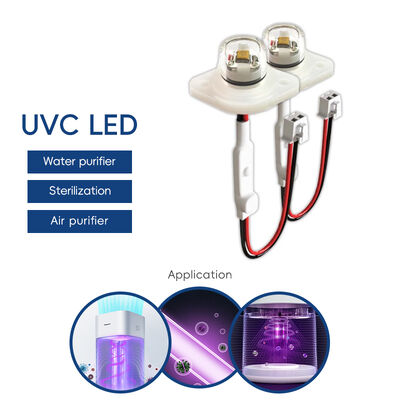 Yüksek verimlilik ECO Fiyat UV UV-C DC12V UVC 275nm LED Modülü 0.5W 40mA IP68 DC24V Su Hava Temizleyici 6-10mW
