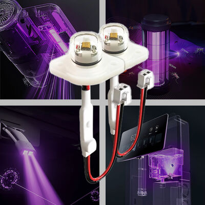 Yüksek verimlilik ECO Fiyat UV UV-C DC12V UVC 275nm LED Modülü 0.5W 40mA IP68 DC24V Su Hava Temizleyici 6-10mW
