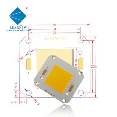 40X46MM Boyutu Cob LED Çip 4046 5500k Tasarım Işık 100w için ideal
