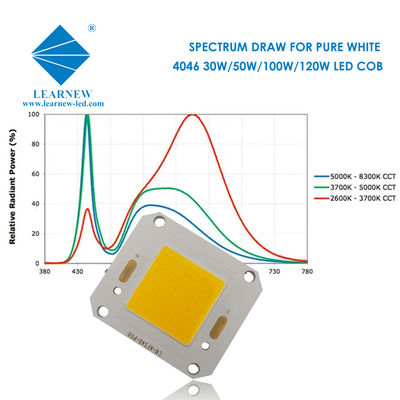 40X46MM Boyutu Cob LED Çip 4046 5500k Tasarım Işık 100w için ideal