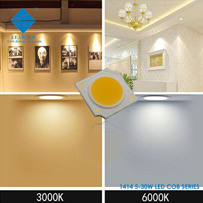 1414 Serisi COB LED çipleri 3W 5W 9W 15W 2700K 6500K 120-140lm/W R11mm LED Spotlight için