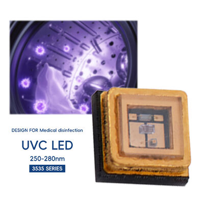 Yüksek Güçlü UVC 3535 LED Çip 1W 5-7V 250nm 260nm 270nm 280nm Işık Lamba Diyot Boncuk Kürleme İçin