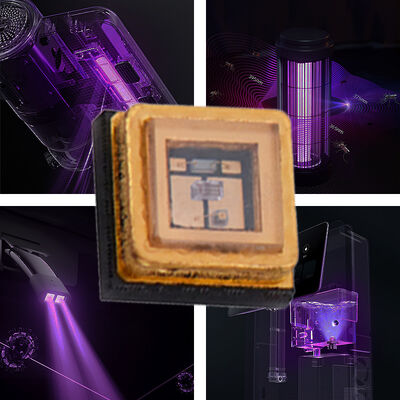 UV UVC 3535 Paket 265nm SMD Yüksek Performanslı SMD 100mA 150mA UVC LED Diyot 1W 255nm 275nm Su Hava Arıtma