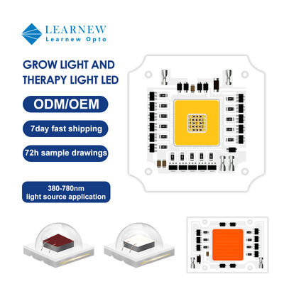 Bitki Büyüme Işığı için 100w 7070 Düşük Isı Direnci GROW LED COB