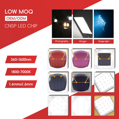 Dış Işık LED Araba Farları LED Sahne Işığı 3W CSP CNSP 1616 SMD LED Çipler Saf Beyaz Renk 1000mA 6500K